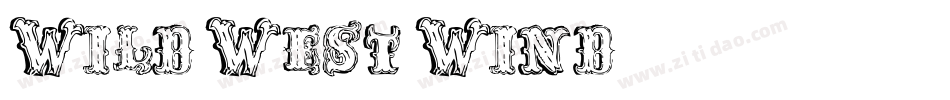 Wild West Wind字体转换